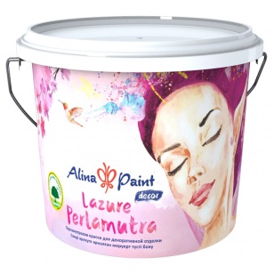 Краска для декоративной отделки Alina Paint Lazure Perlamutra (перламутровая)